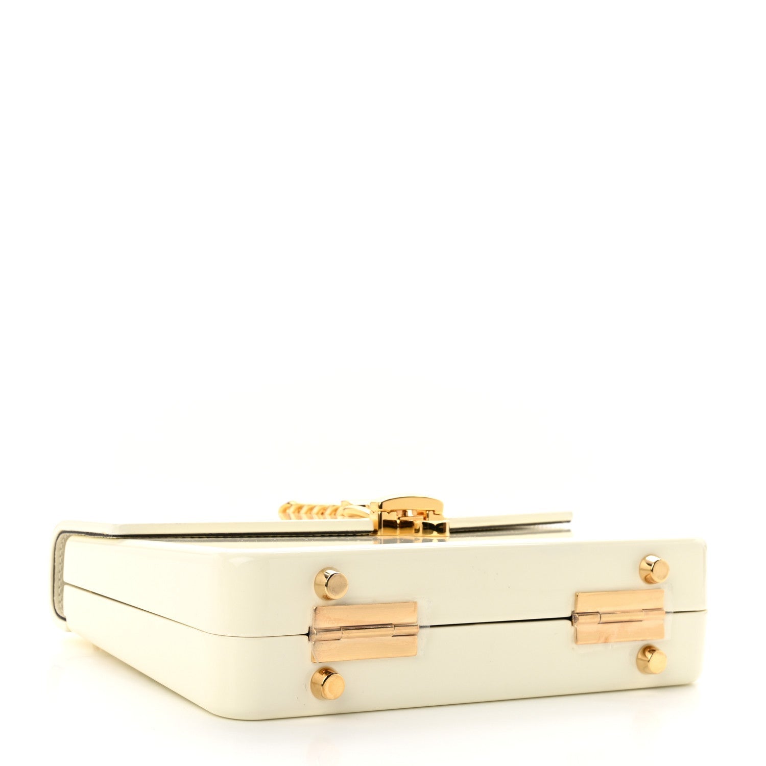Plexiglass Mini Sylvie 1969 Top Handle Bag Ivory