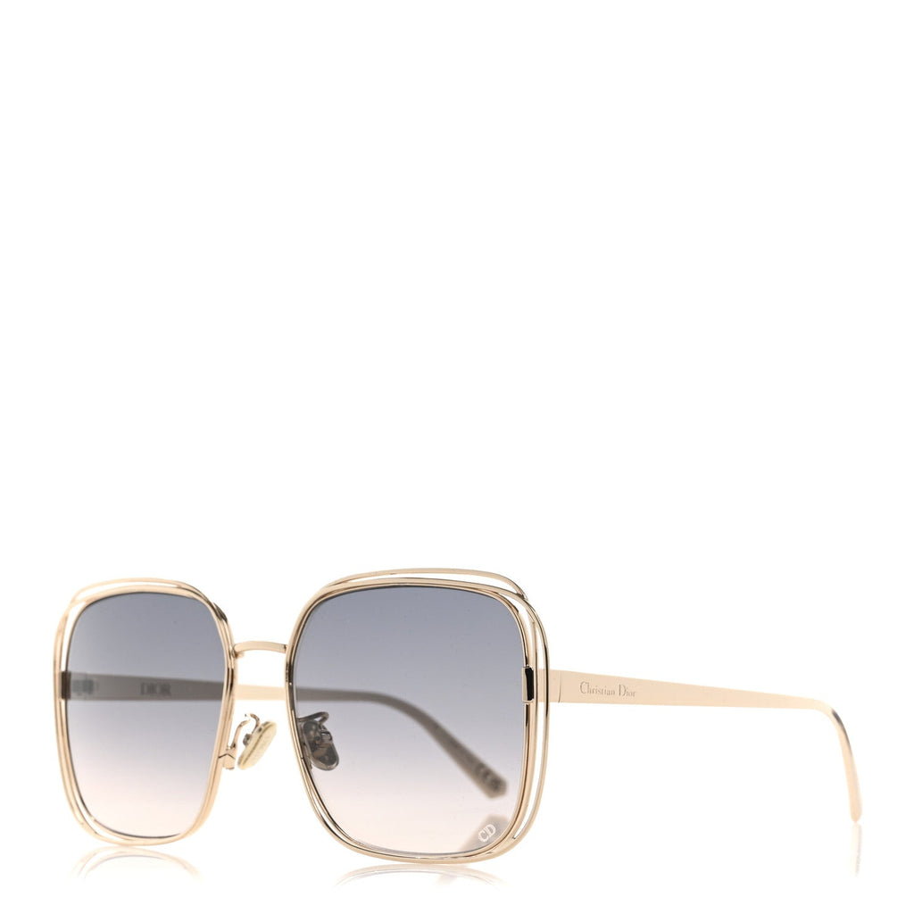 Metal FilDior S1U Square Sunglasses Gold