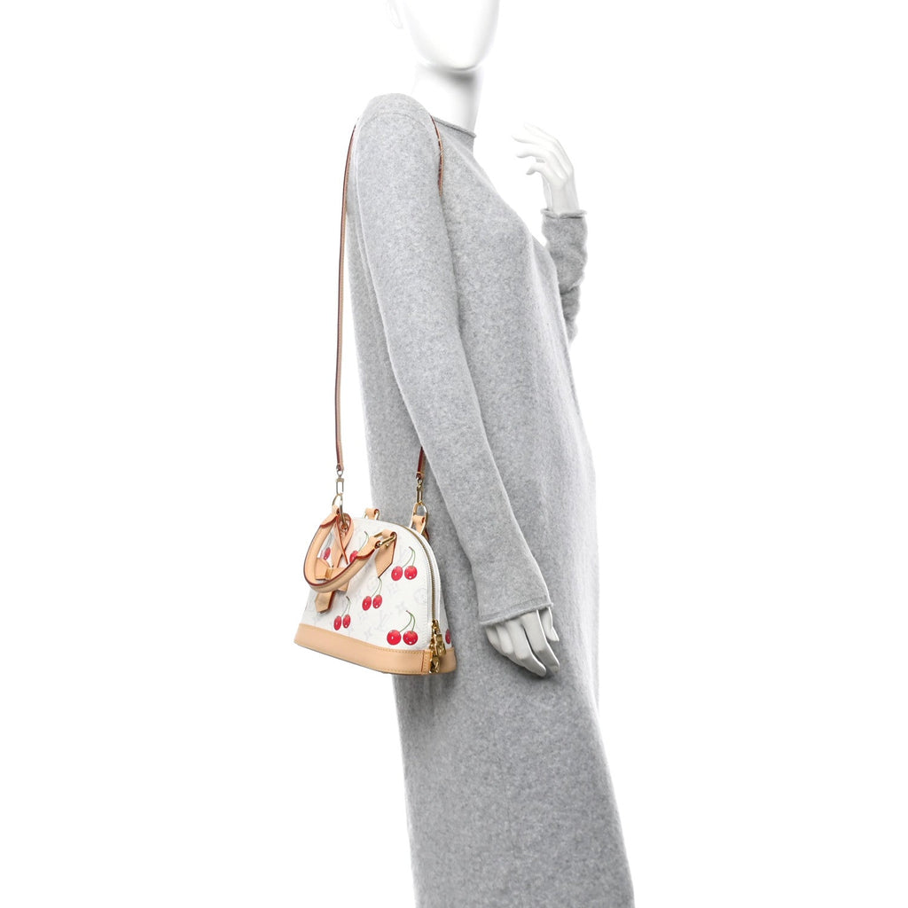 LV X TM Monogram Cerises Alma BB White