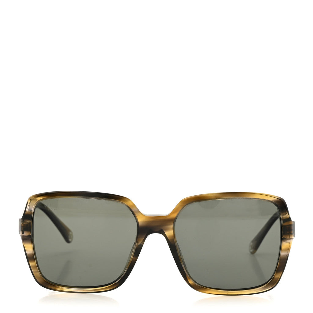Acetate Square Sunglasses 5505 Brown