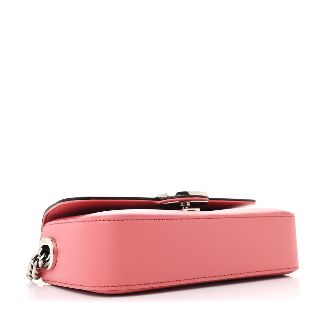 Senna Calfskin Petite GG Top Handle Shoulder Bag Pink