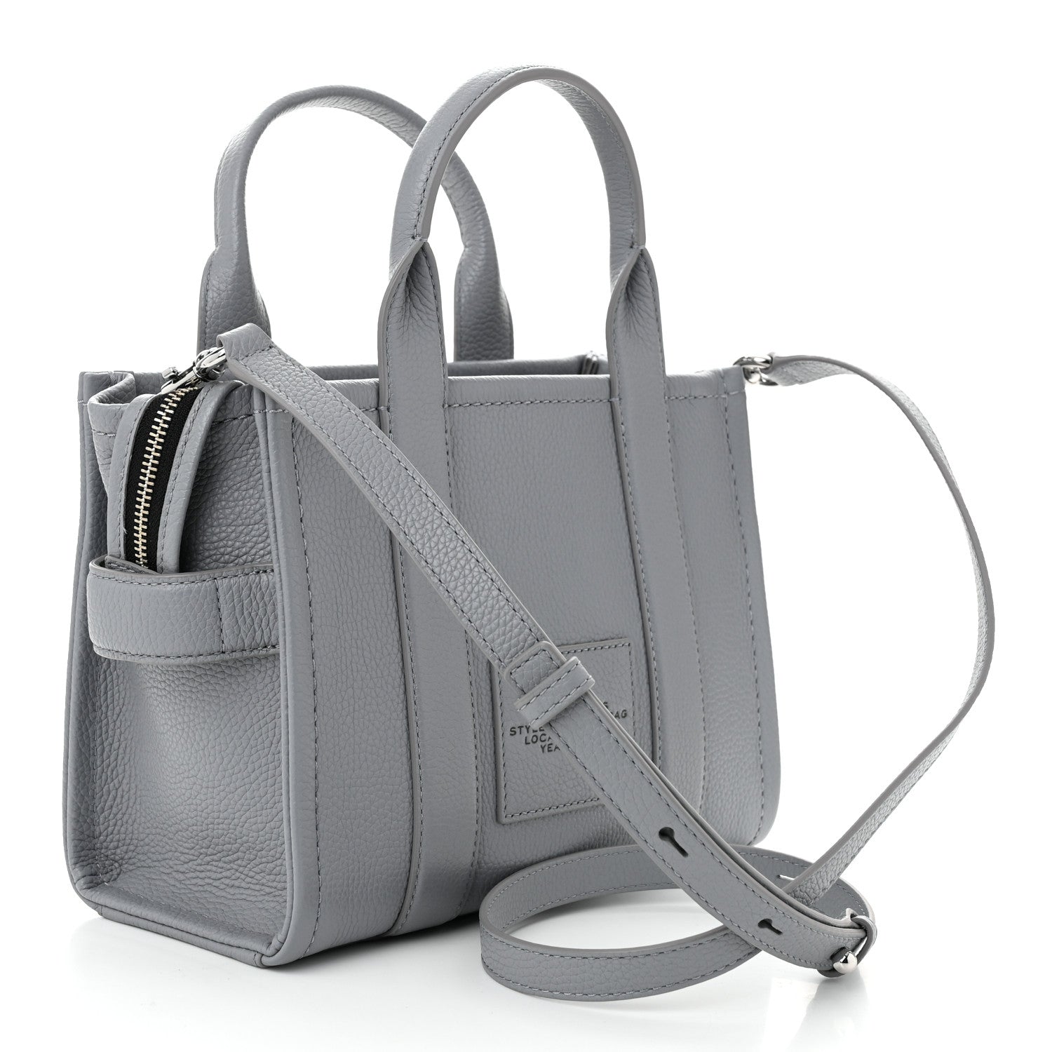 Grained Calfskin Small The Tote Bag Wolf Grey