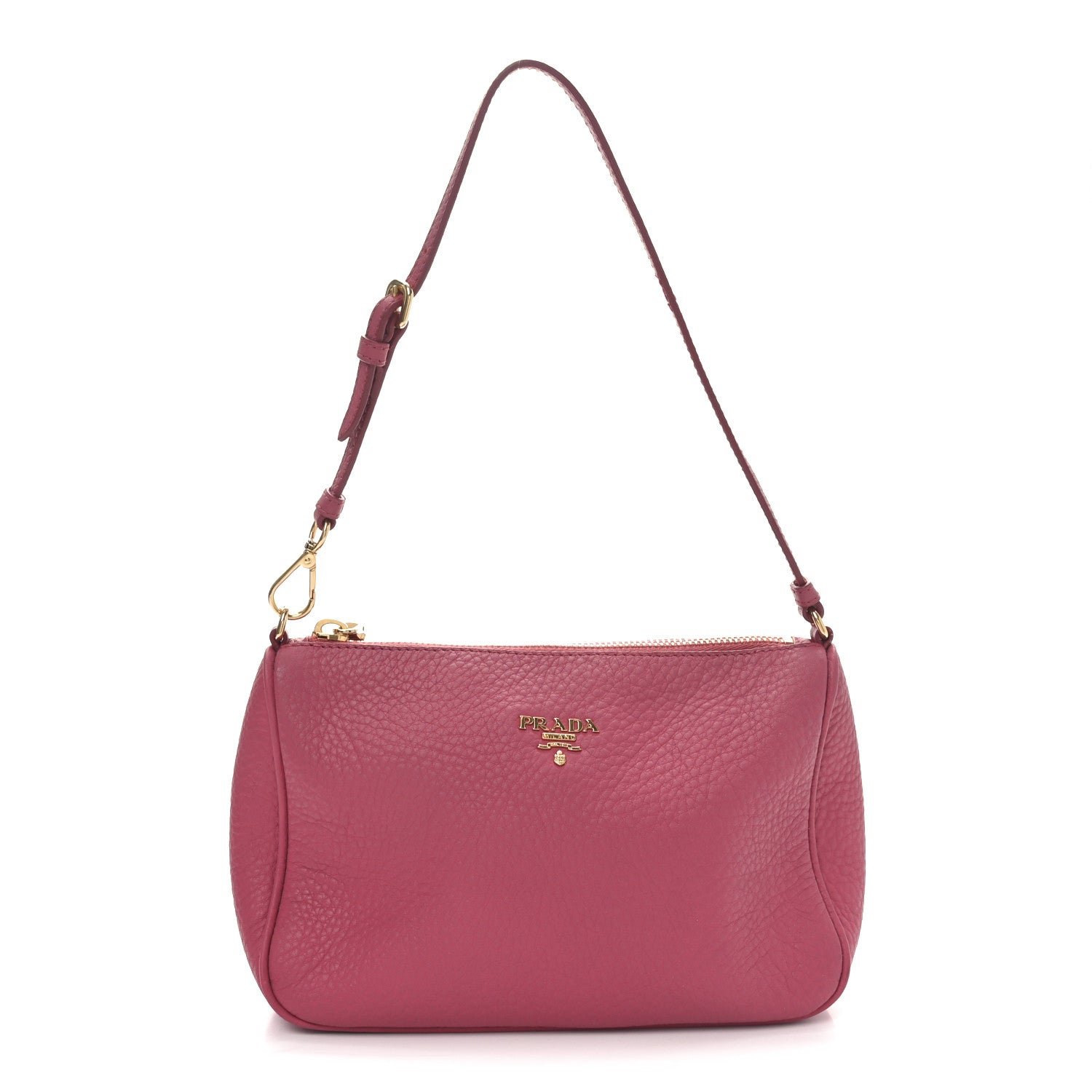 Vitello Daino Pochette Bag Peonia