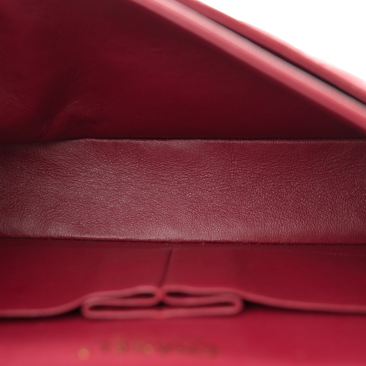 Iridescent Caviar Quilted Medium Double Flap Red