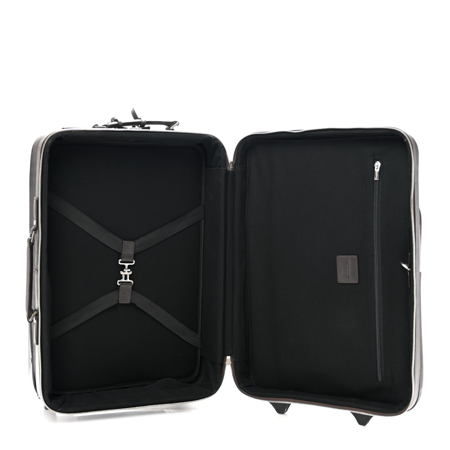 Smoked Haymarket Check Carry-On Suitcase Chocolate