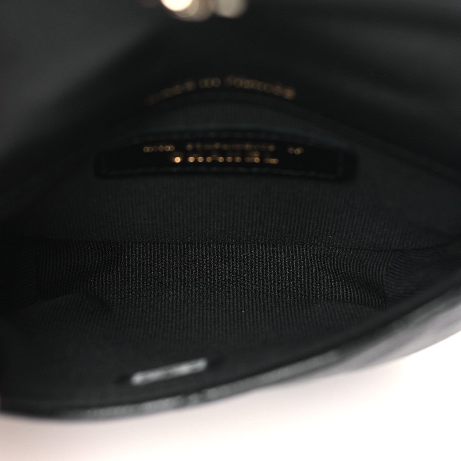 Lambskin Quilted Pearl Top Handle Clutch With Chain Black