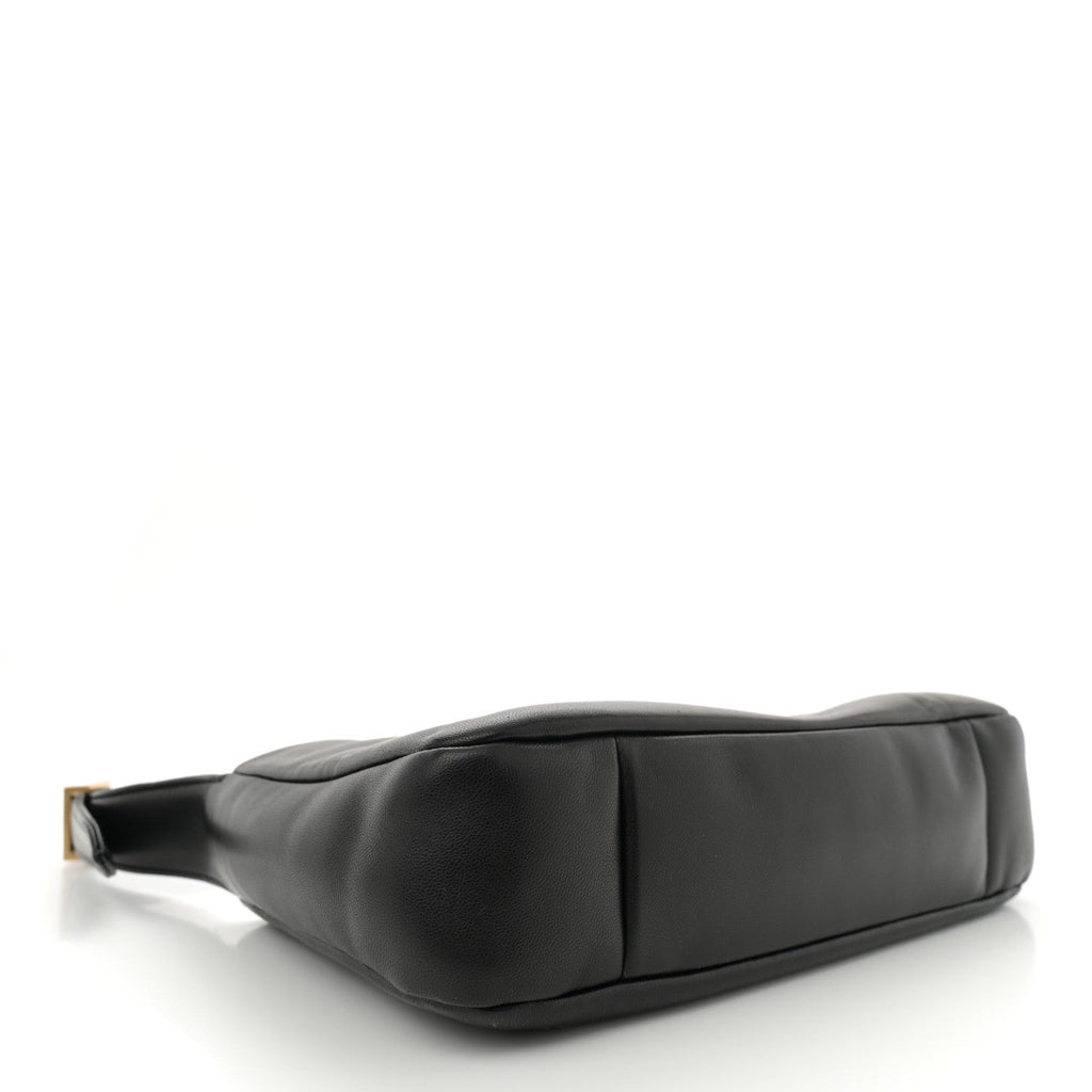 Padded Lambskin Le 5 A 7 Hobo Black