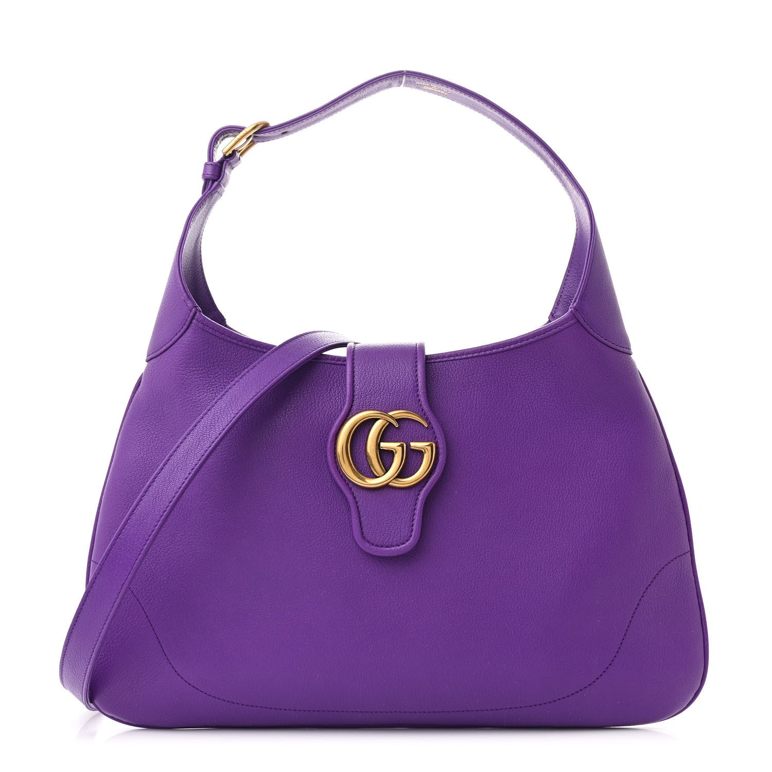 Goatskin Medium Aphrodite Shoulder Bag Shine Purple