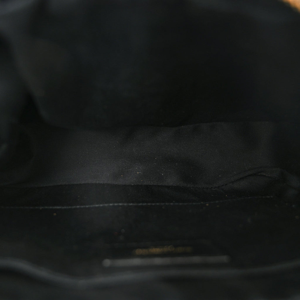 Suede Matelasse Monogram Lou Camera Bag Cinnamon