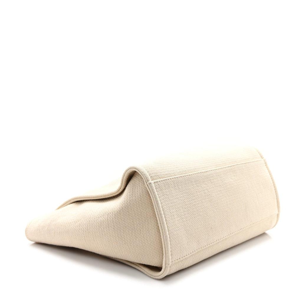Mixed Fibers Medium Deauville Tote Beige