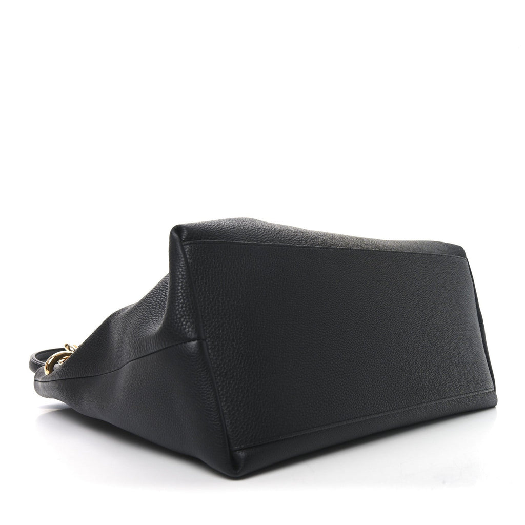 Grained Calfskin Saint Germain Tote Black