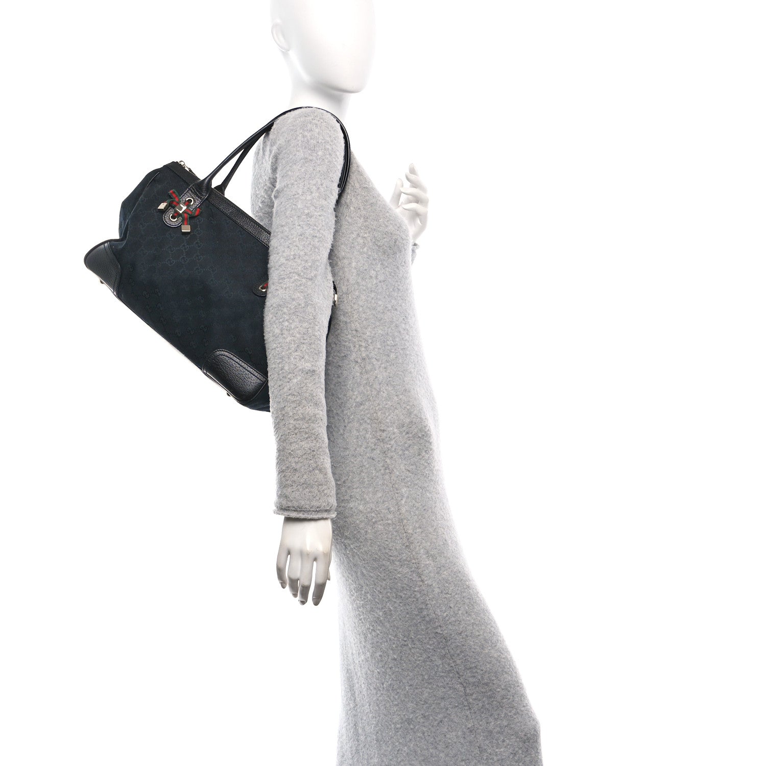 Monogram Medium Princy Tote Black