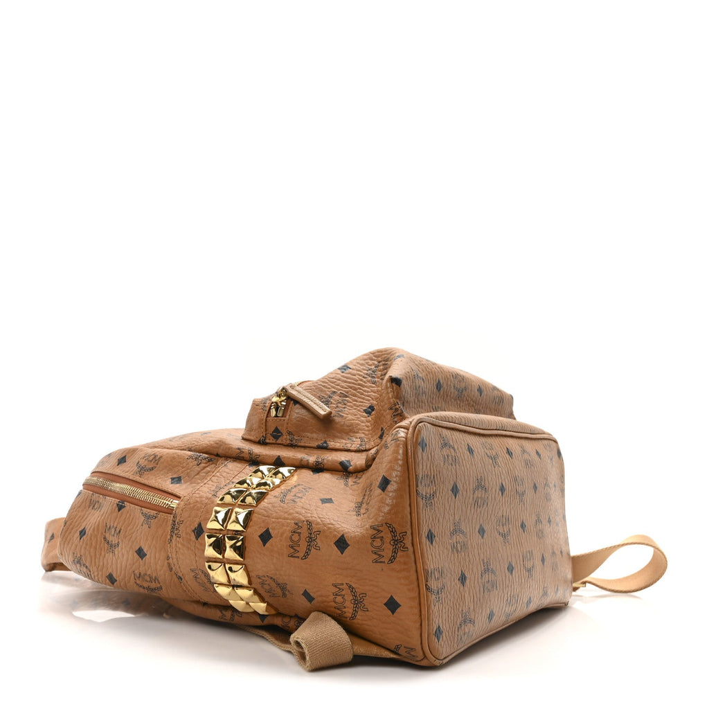 Visetos Medium Side Studs Stark Backpack Cognac