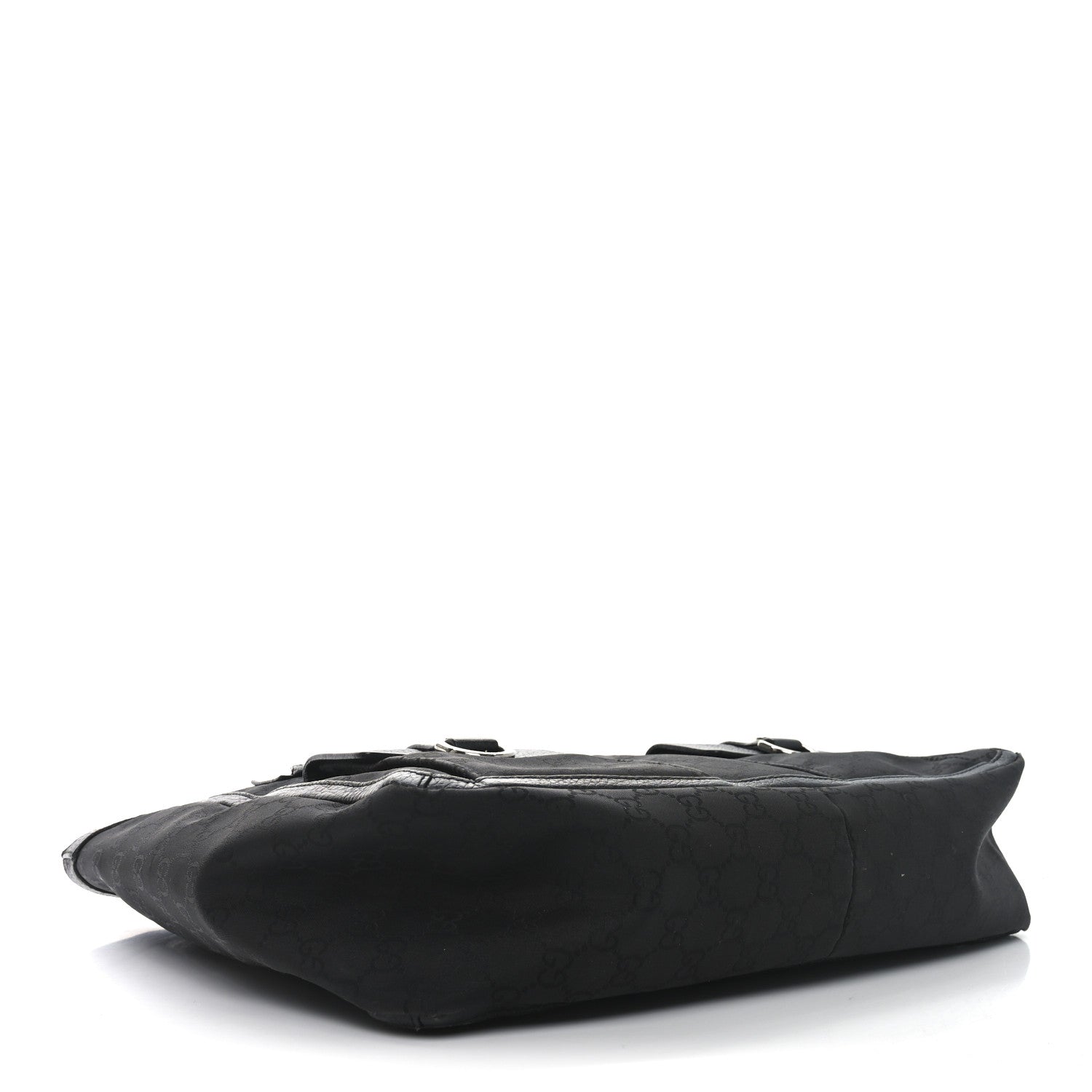 Nylon Monogram Abbey D Ring Tote Black