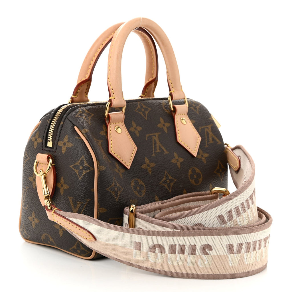 Monogram Speedy Bandouliere 20 Beige
