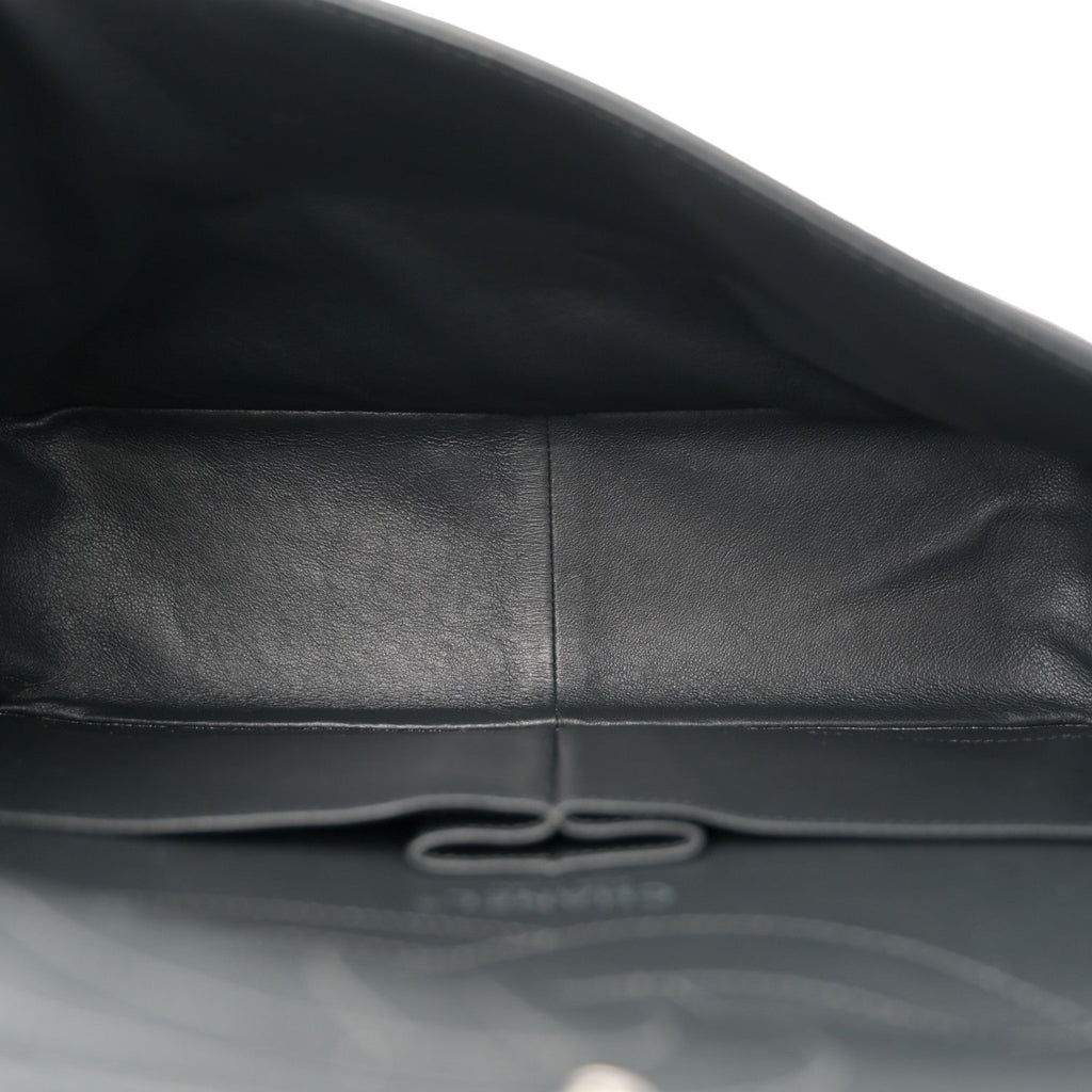 Aged Calfskin Quilted 2.55 Reissue 227 Flap Dark Grey
