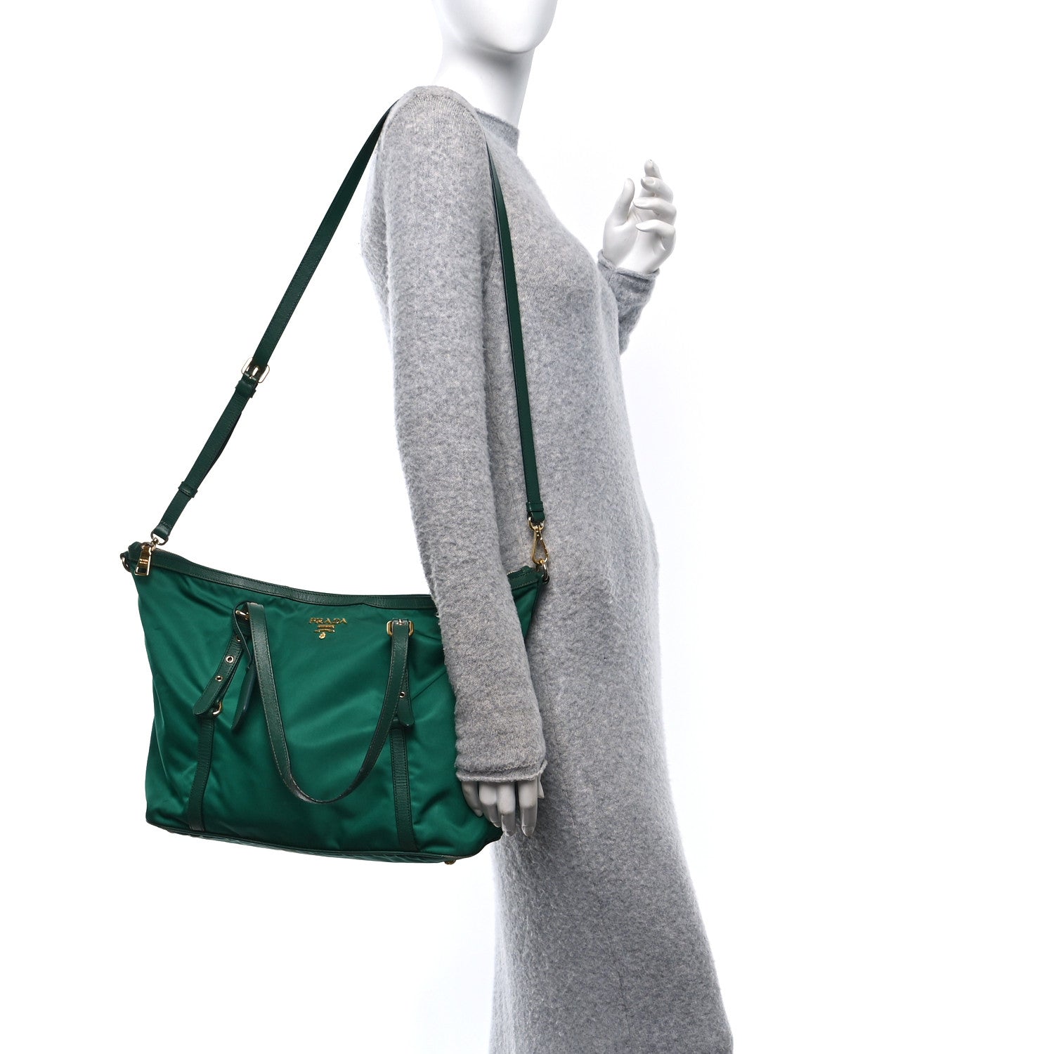 Tessuto Nylon Saffiano Tote Oleandro