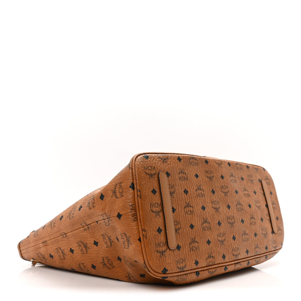 Visetos Large Liz Reversible Shopper Tote Cognac