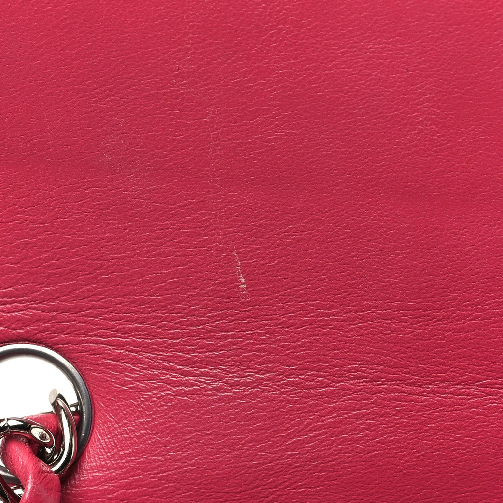 Lambskin Quilted Mini Square Flap Pink