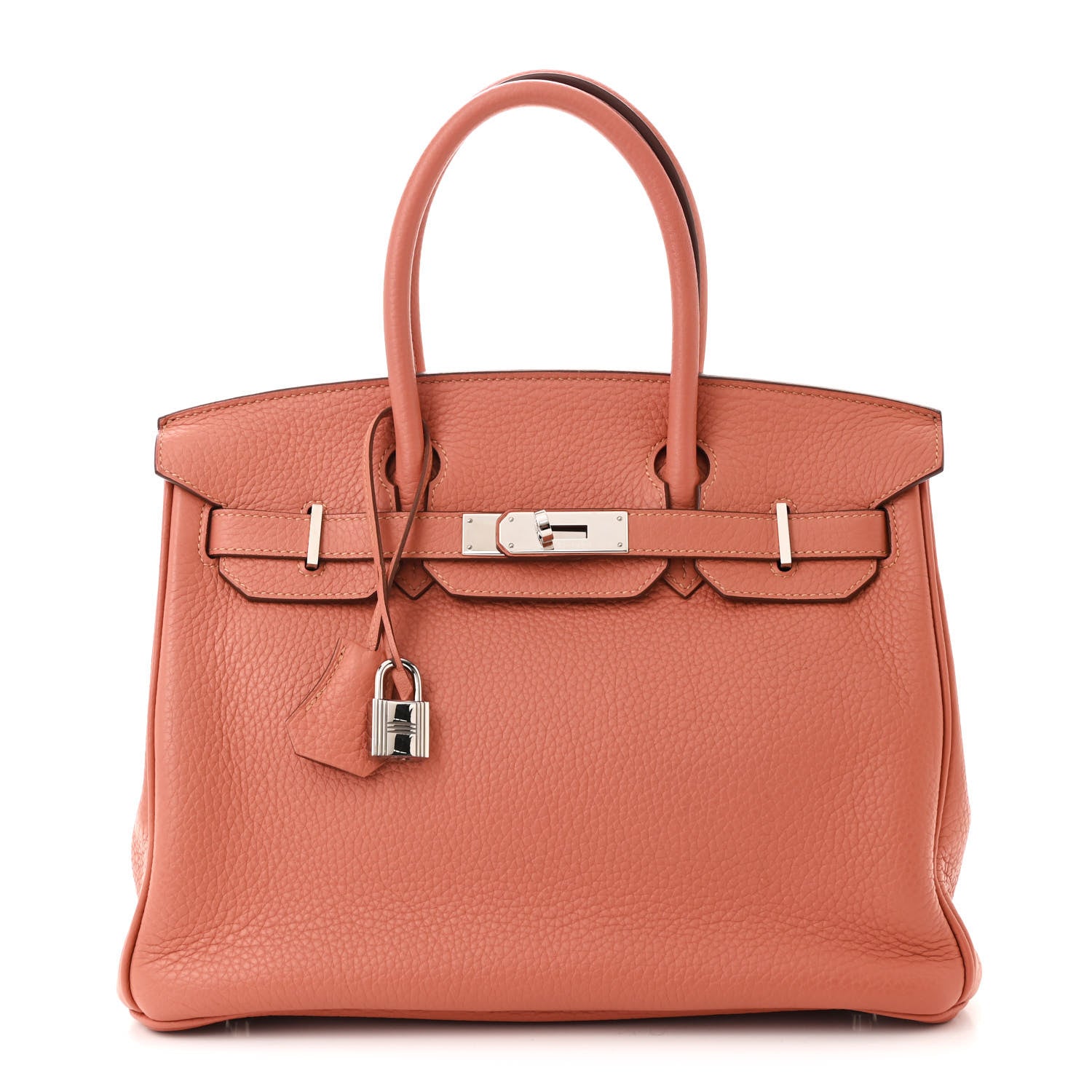 Taurillon Clemence Birkin 30  Rose Thé