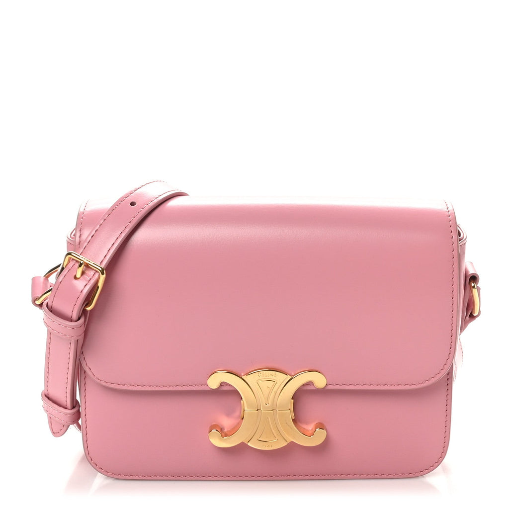 Shiny Calfskin Teen Triomphe Rose