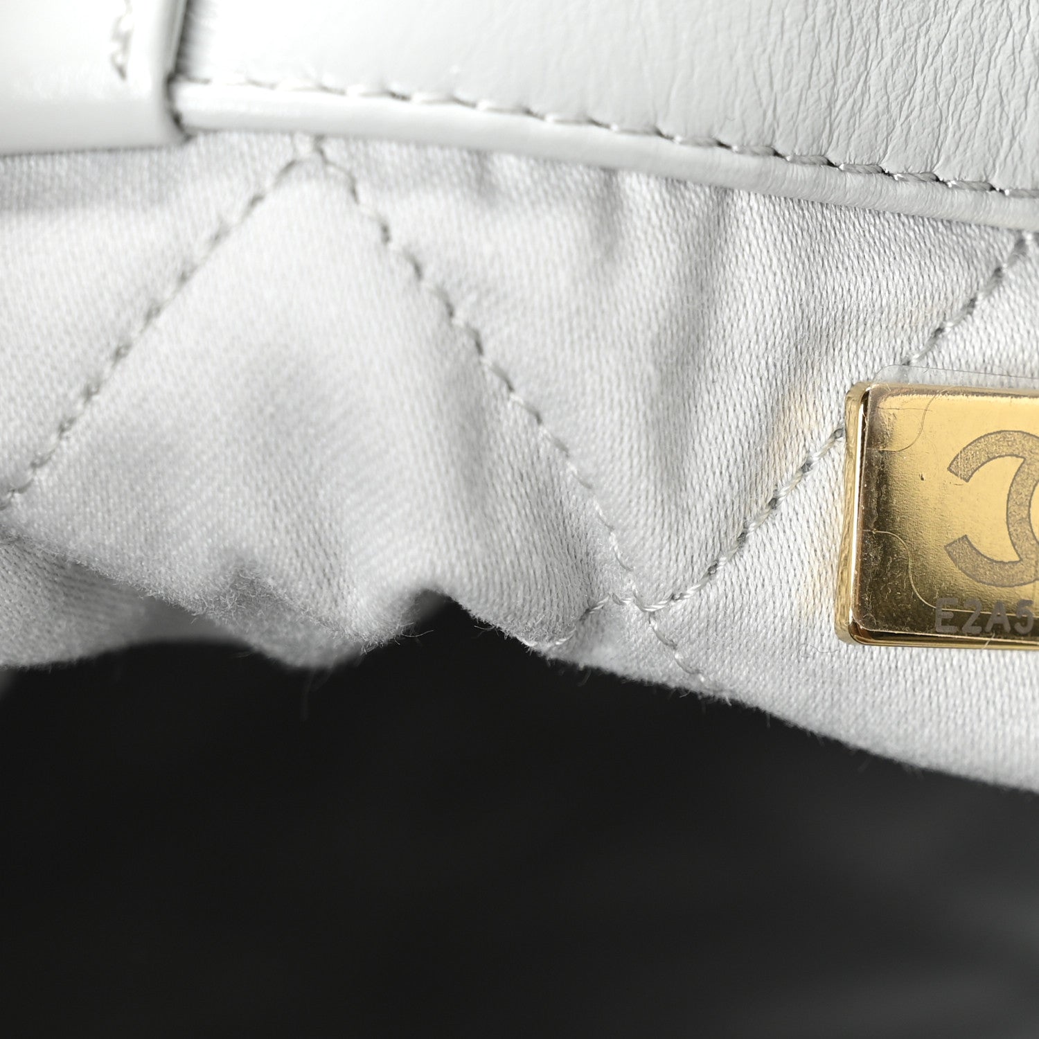 Shiny Calfskin Quilted Chanel 22 Backpack Light Blue