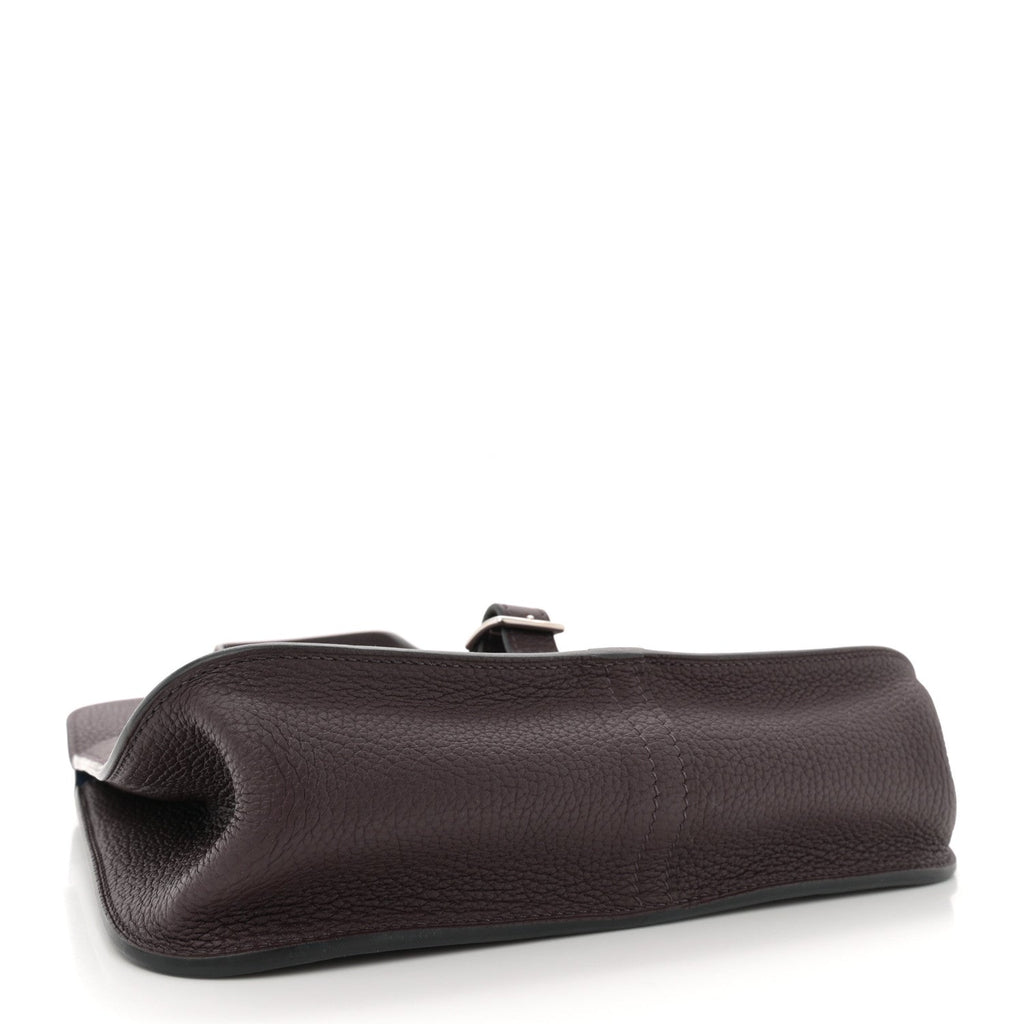Taurillon Clemence Verso Halzan 25 Rouge Sellier Bleu Saphir