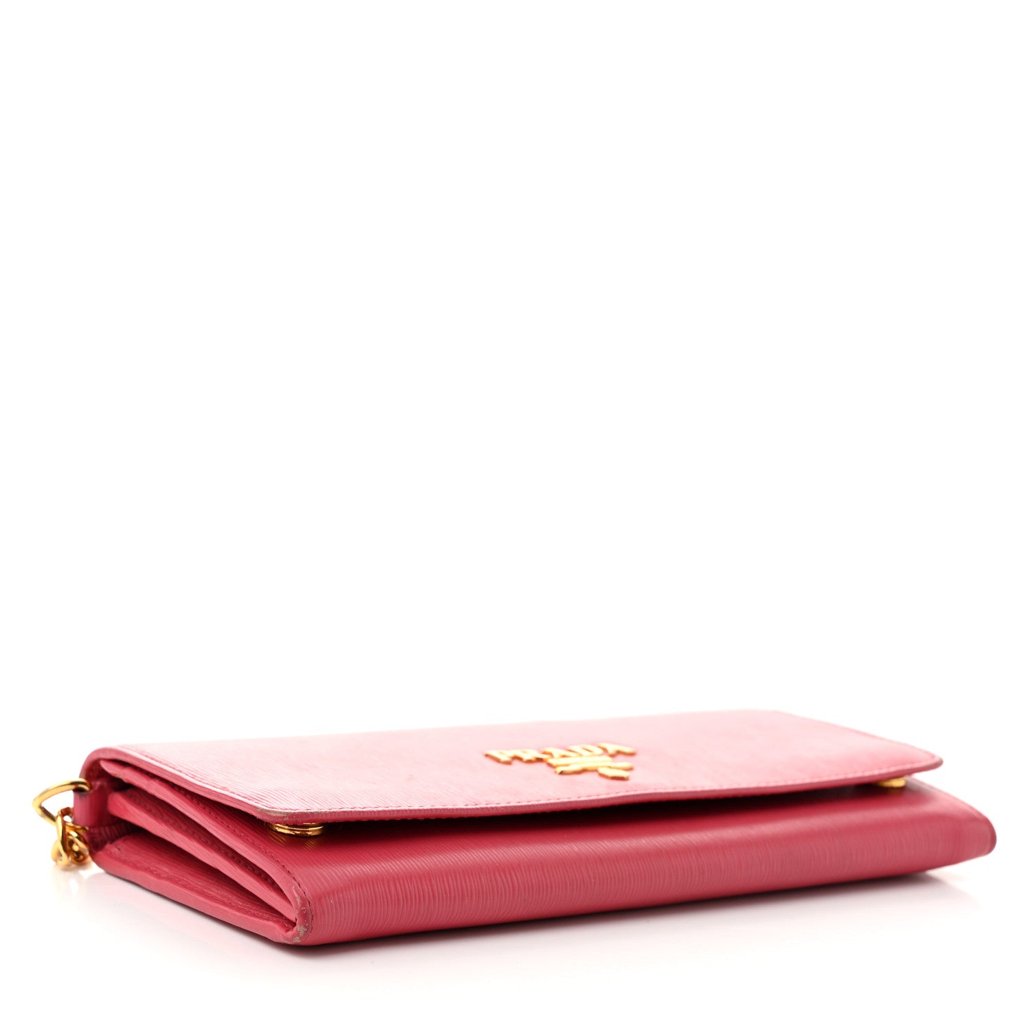 Vitello Move Metal Oro Chain Wallet Peonia