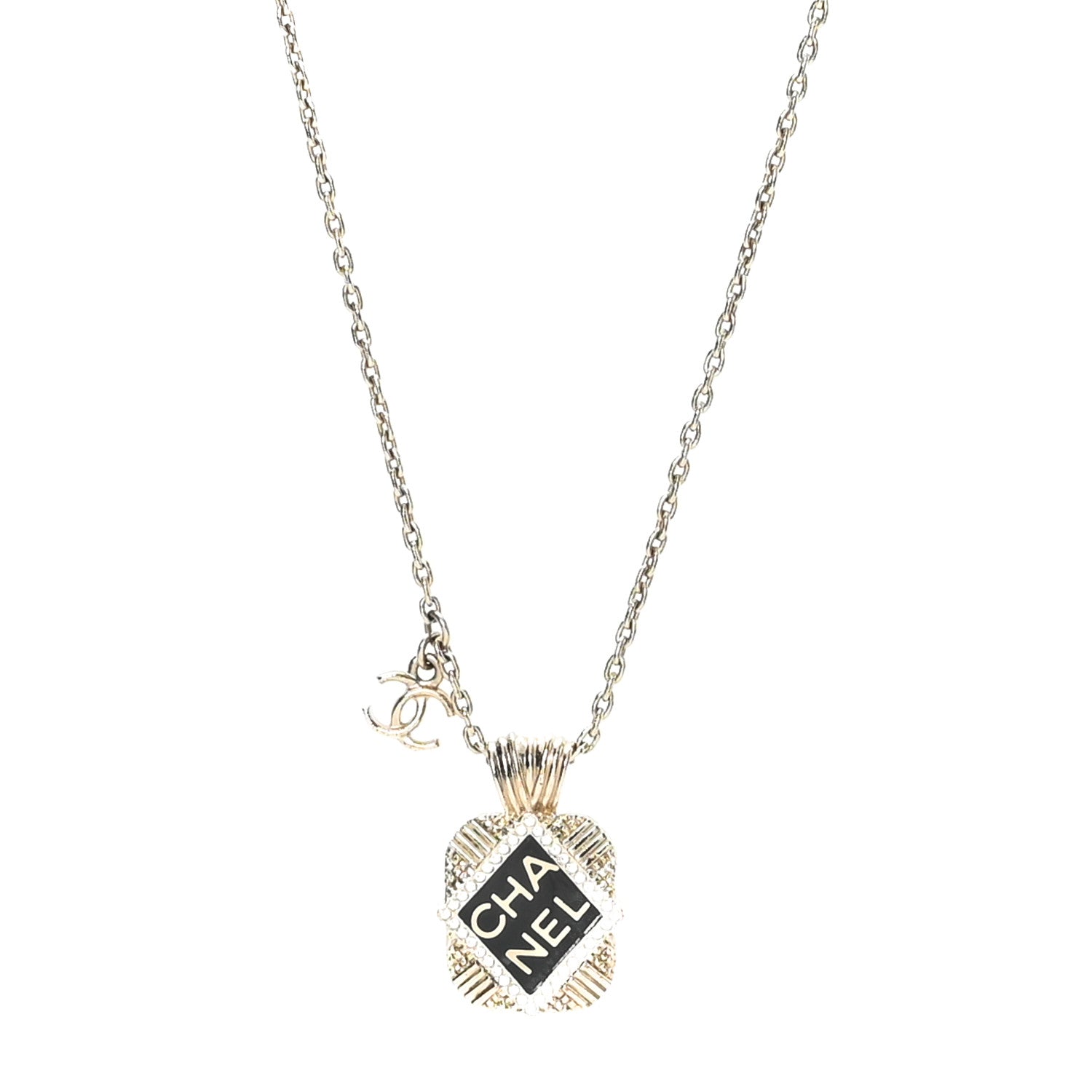 Crystal CC Square Choker Gold
