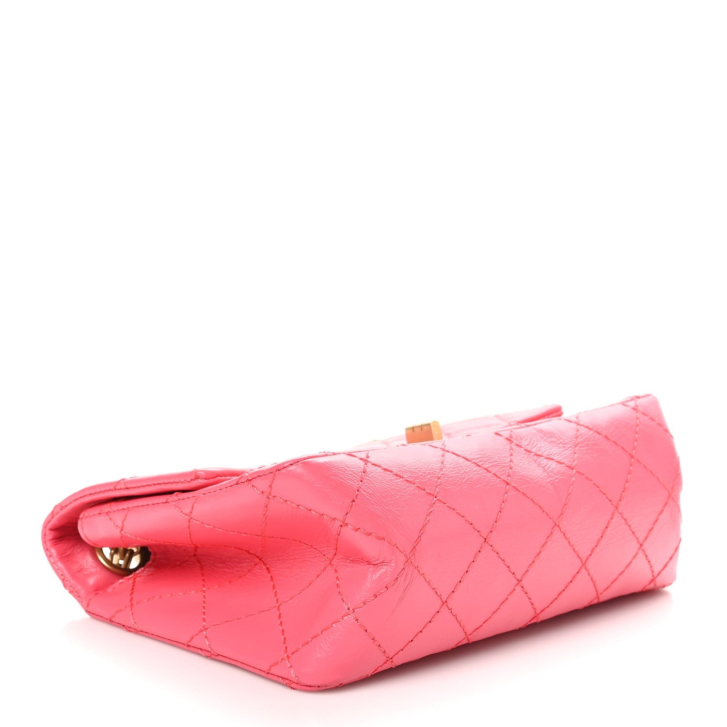 Aged Calfskin Quilted 2.55 Reissue Mini Flap Pink
