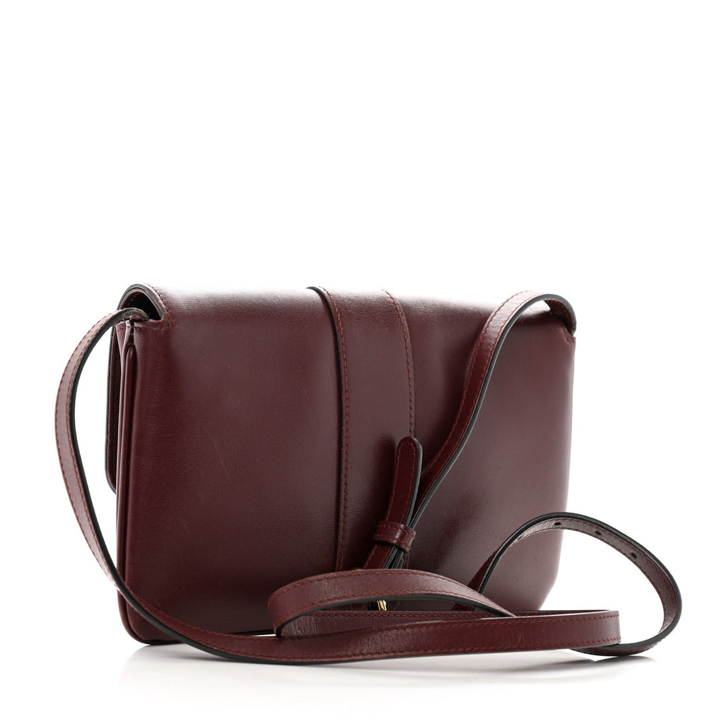 Vitello Palmellato Lux Small Arli Flap Shoulder Bag Vintage Bordeaux