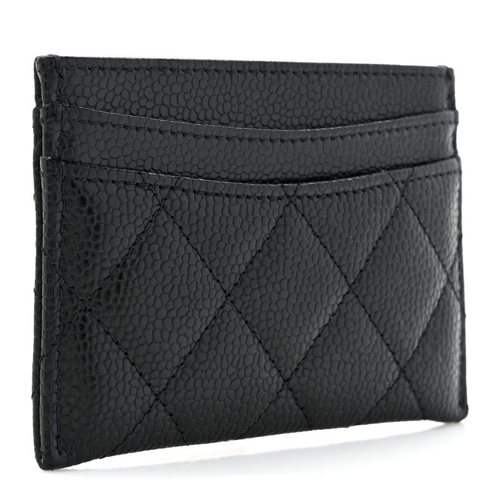 Caviar Quilted  Holder Black