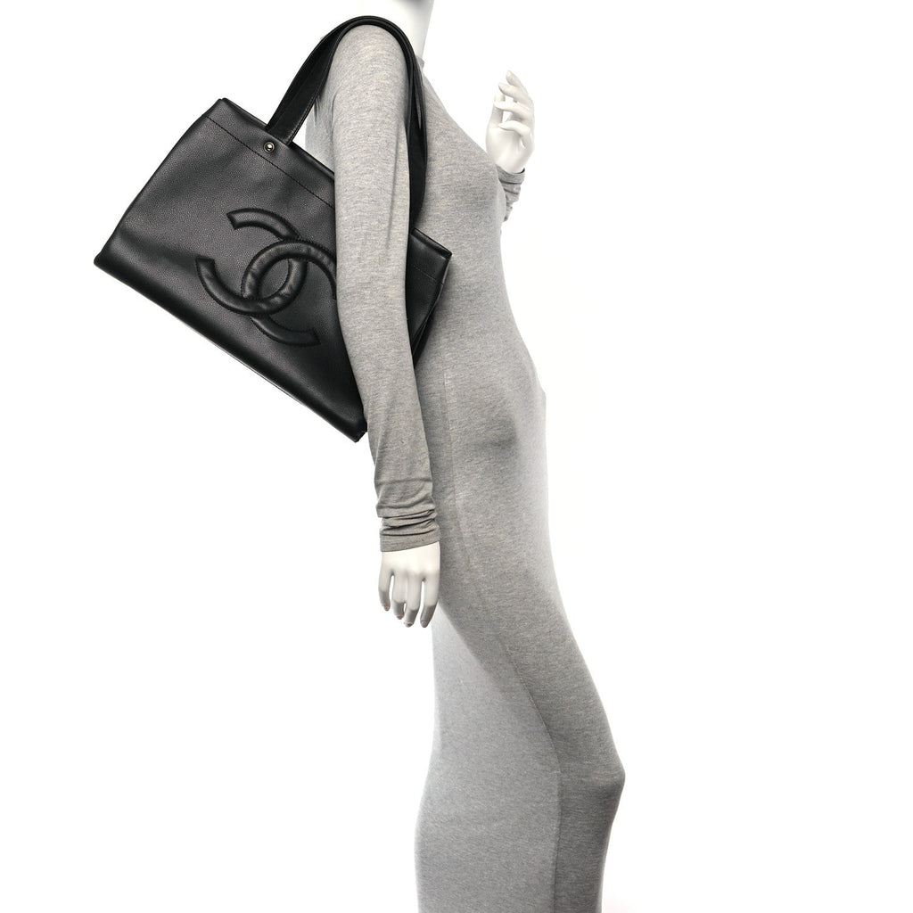 Caviar Executive Cerf Shopper Tote Black