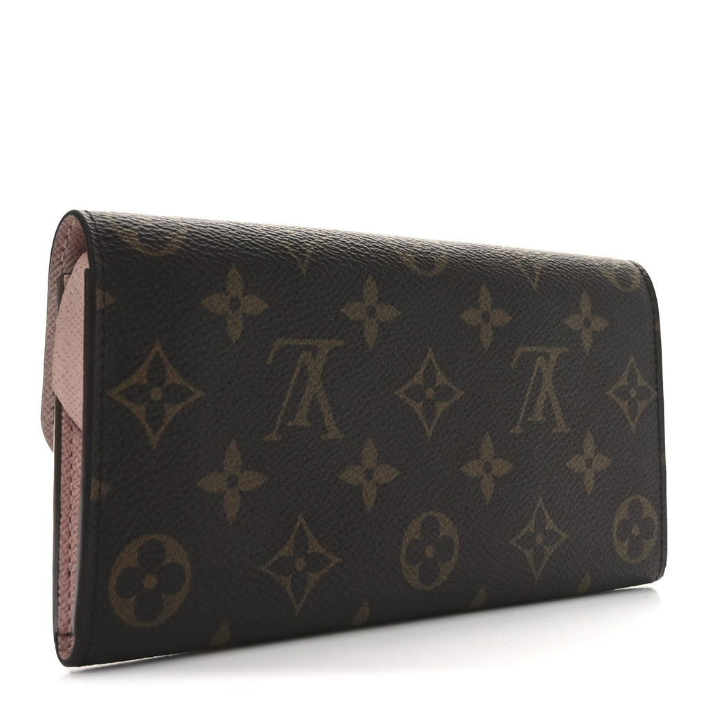 Monogram Emilie Wallet Rose Ballerine
