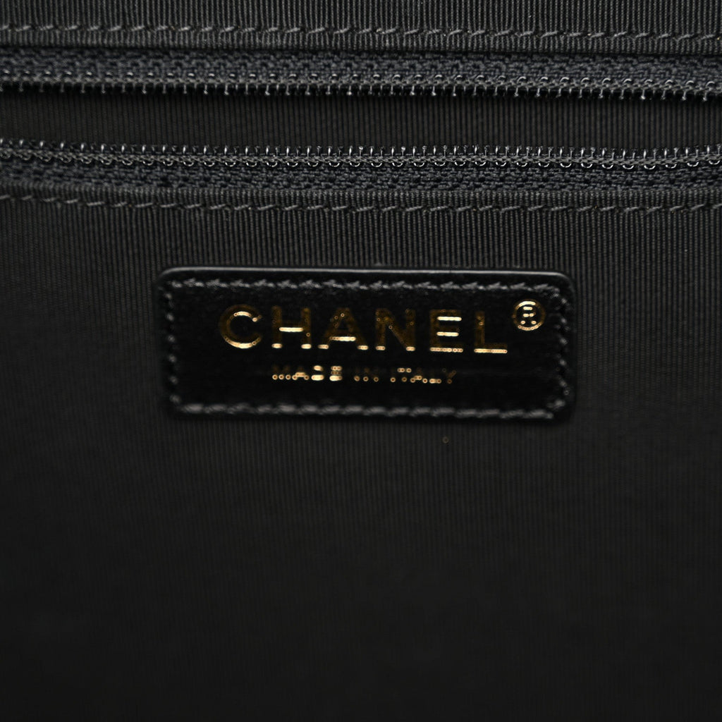 Bullskin Stitched Large Shopping Bag Black