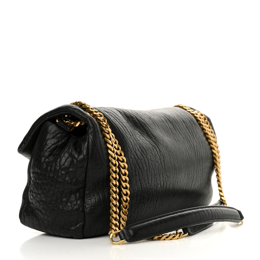 Grained Lambskin Medium Calypso Black