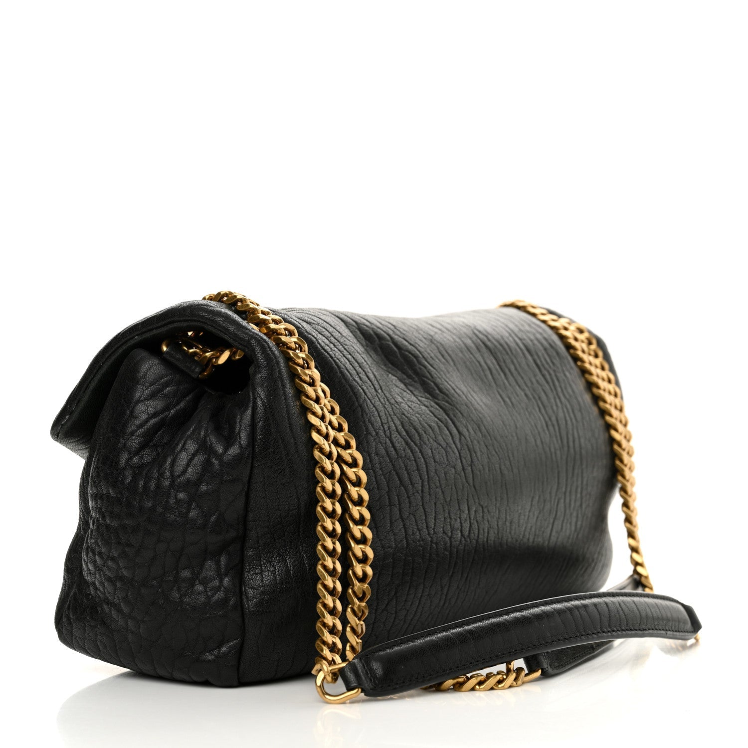 Grained Lambskin Medium Calypso Black