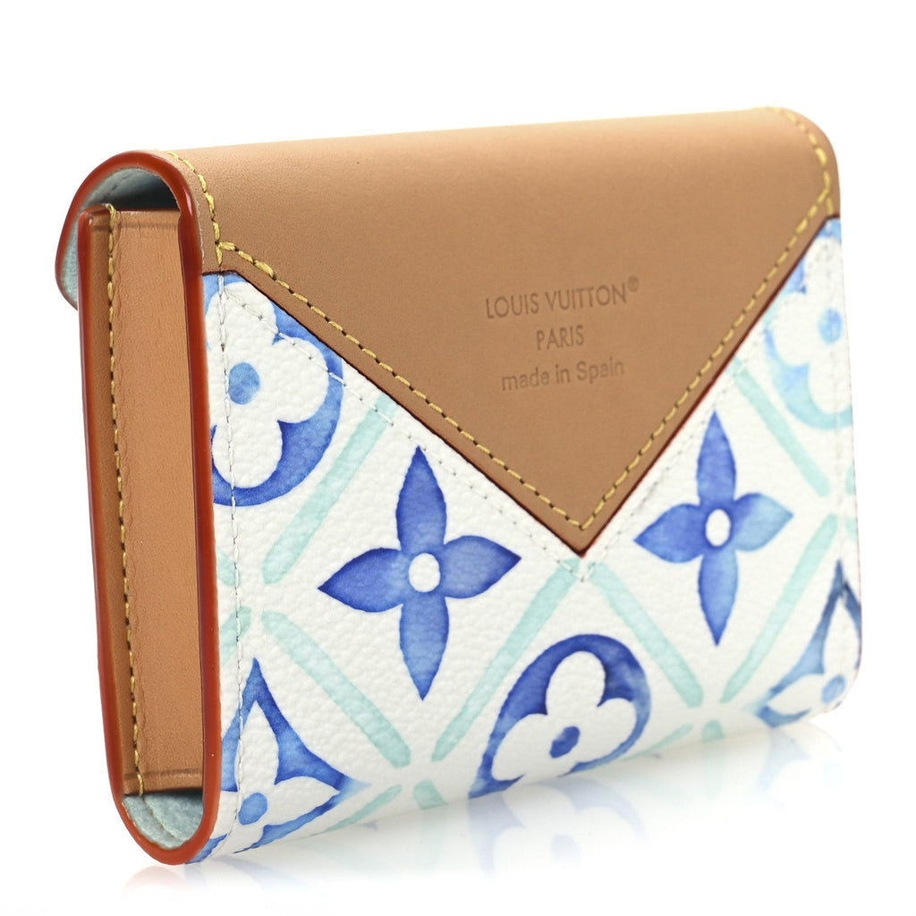 Monogram Tiles By The Pool Playing s and Pouch Lagoon Blue