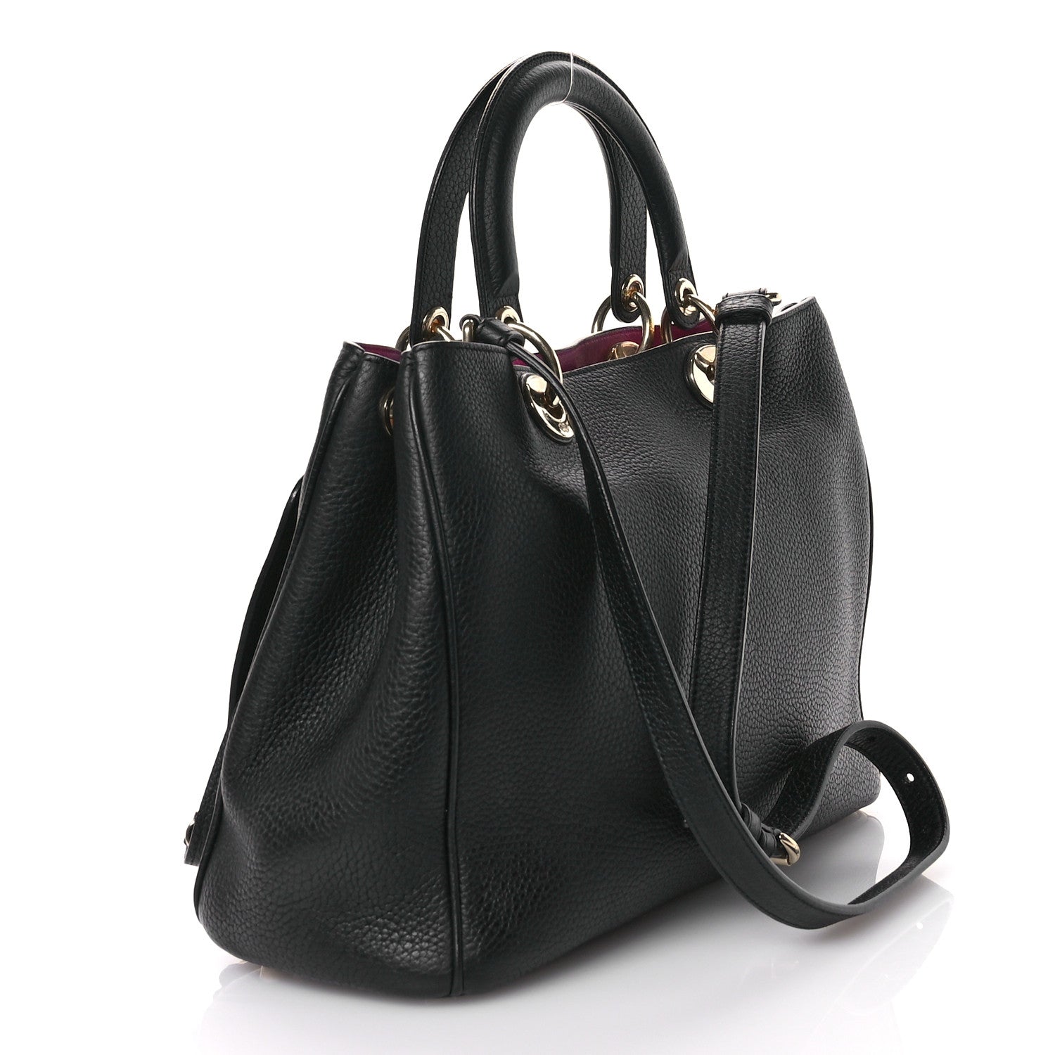 Bullcalf Medium Diorissimo Tote Black Rose Indien