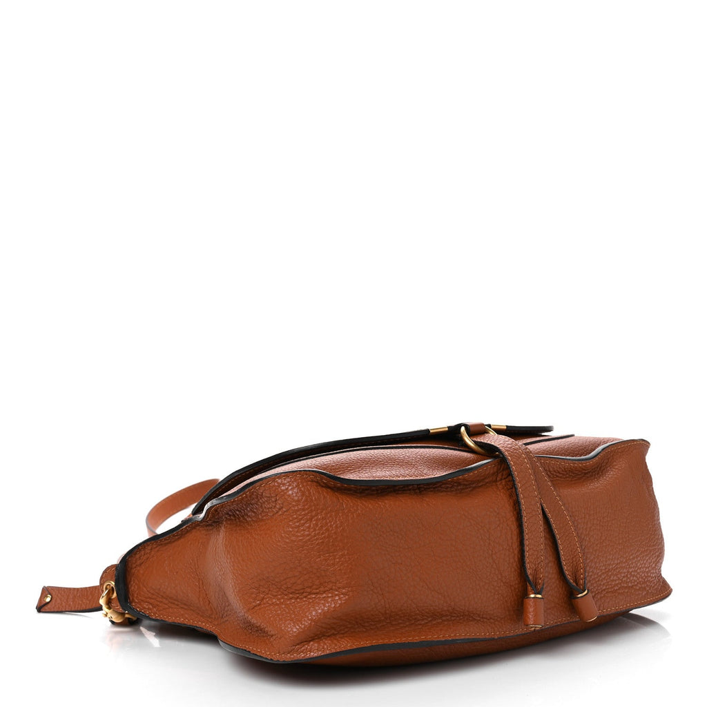 Calfskin Medium Marcie Satchel Tan