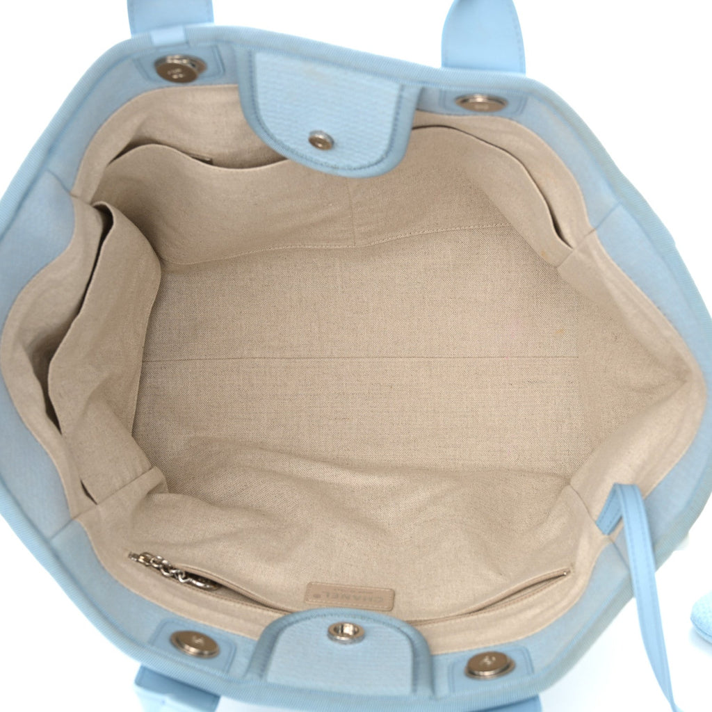 Mixed Fibers Medium Deauville Tote Light Blue