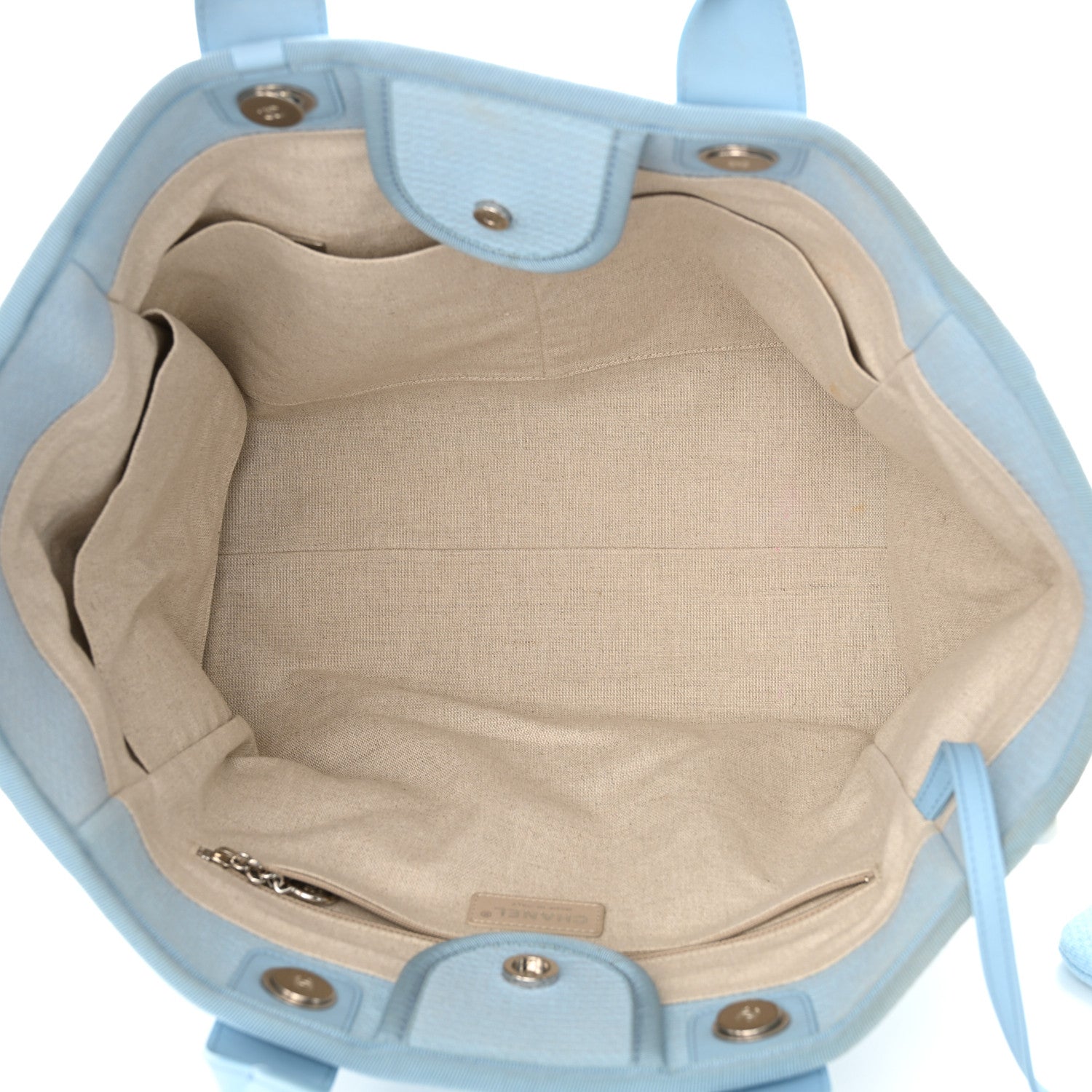Mixed Fibers Medium Deauville Tote Light Blue