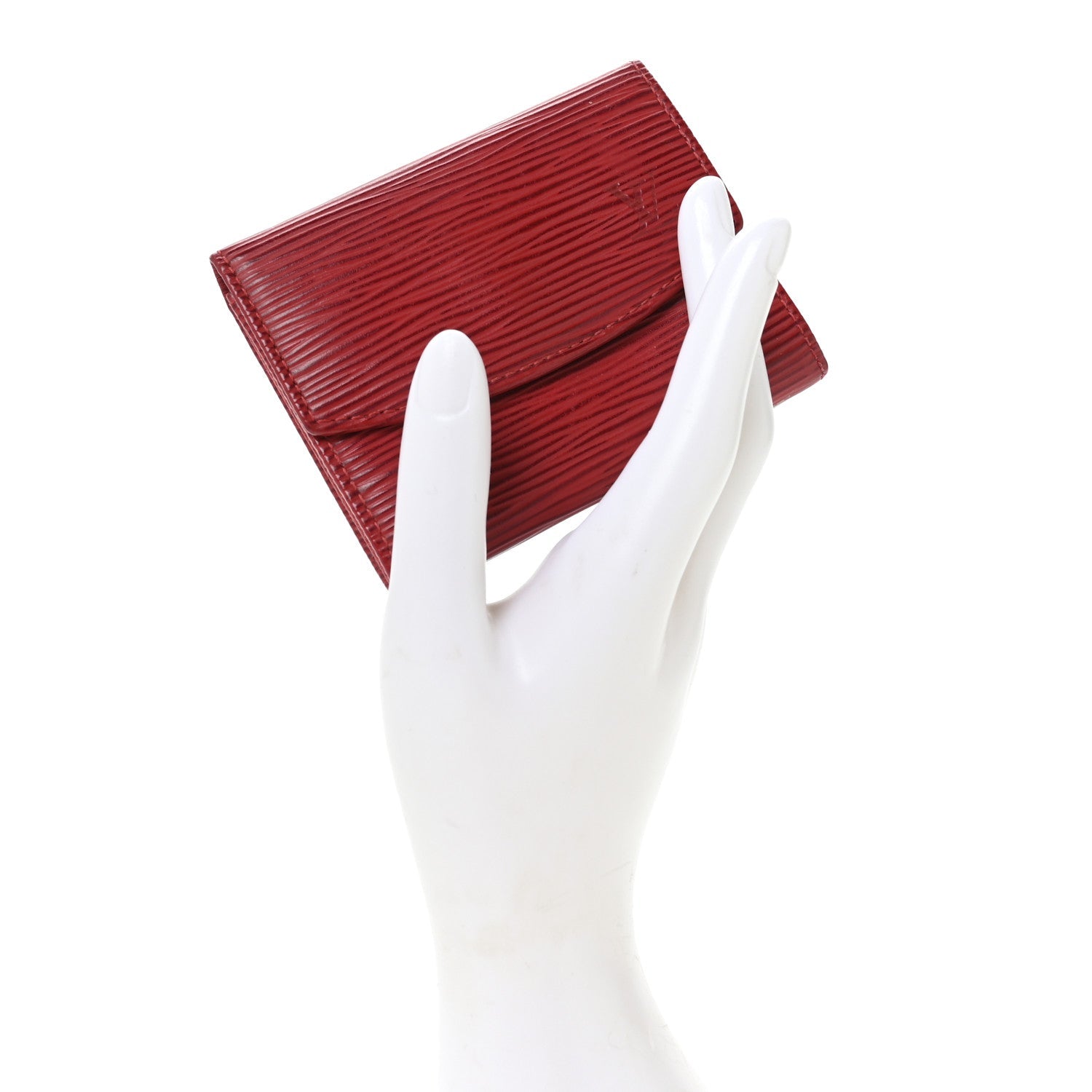 Epi Porte-Monnaie Simple Coin Purse Red