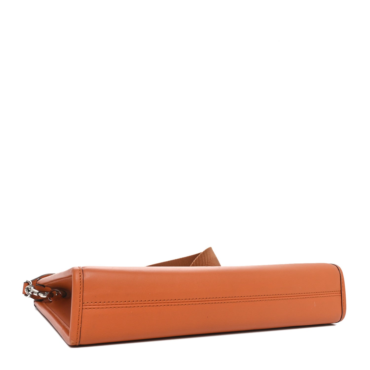 Calfskin Logo Aren Crossbody Messenger Bag Cognac