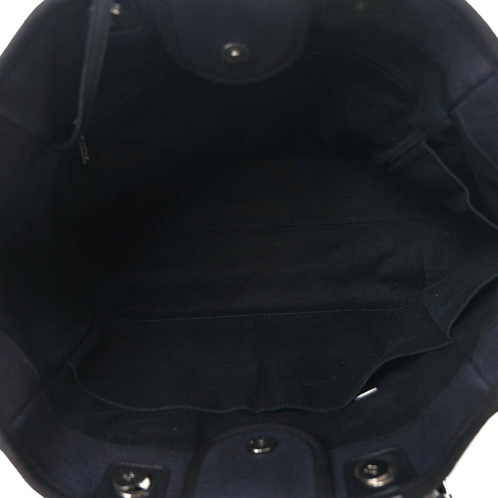 Canvas Medium Deauville Tote Black