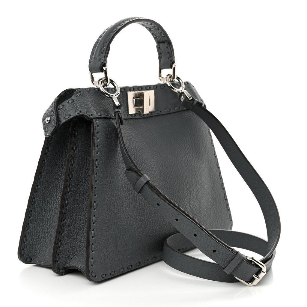 Cuoio Romano Selleria Chamois Small Peekaboo I SEE U Satchel Tempesta