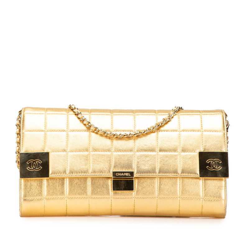 Chanel Choco Bar Lambskin Shoulder Bag