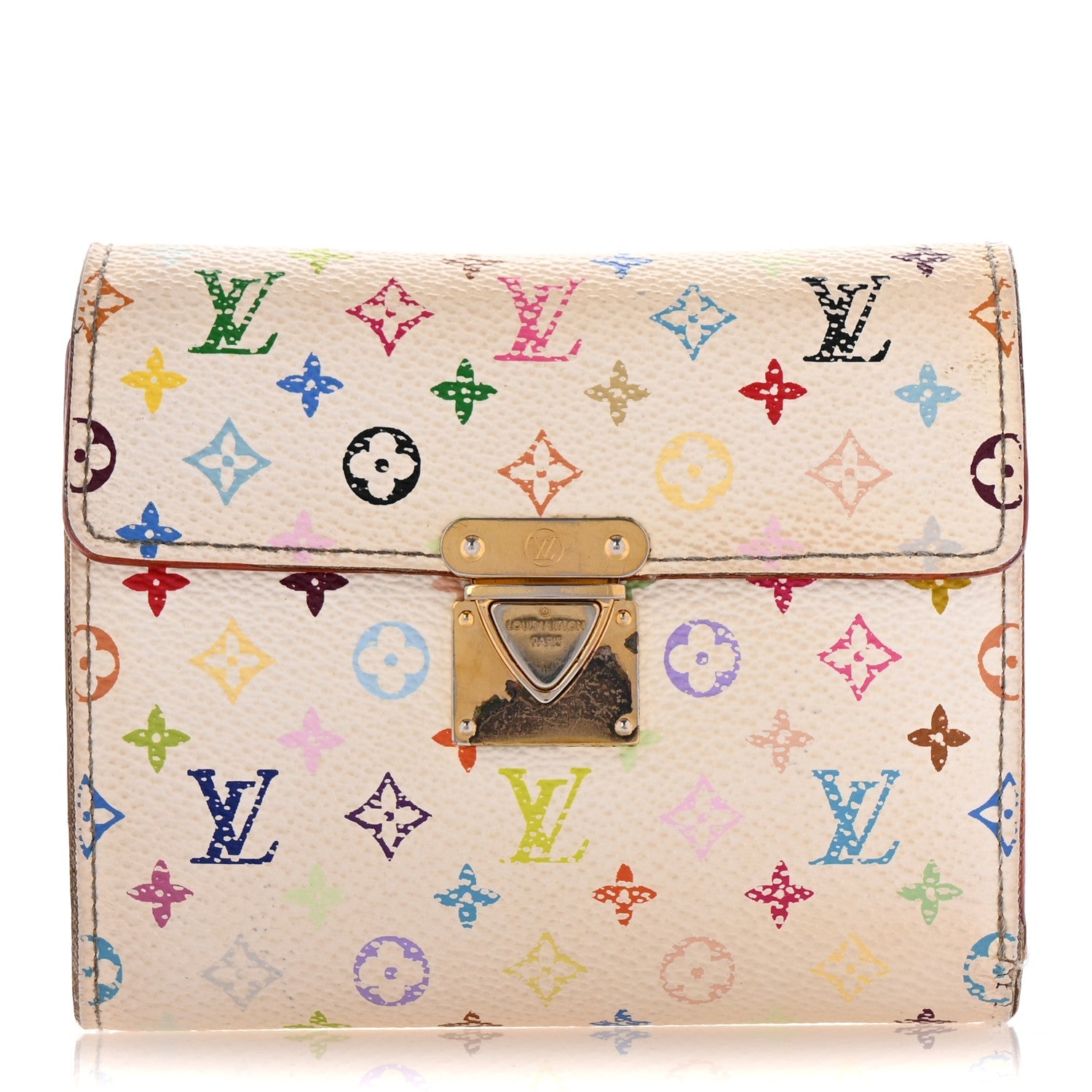 Monogram Multicolor Koala Wallet White