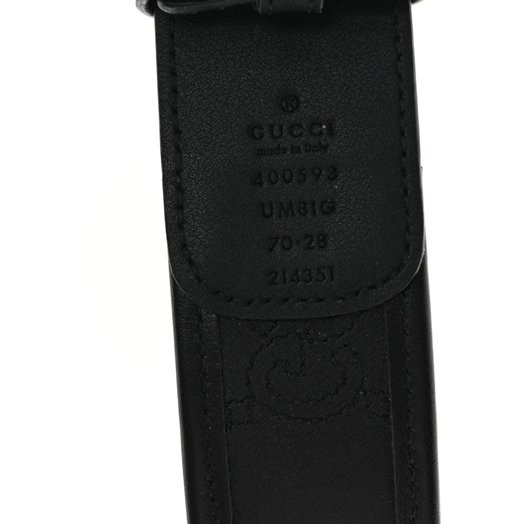 Calfskin GG Matelasse 40mm Belt 70 28 Black
