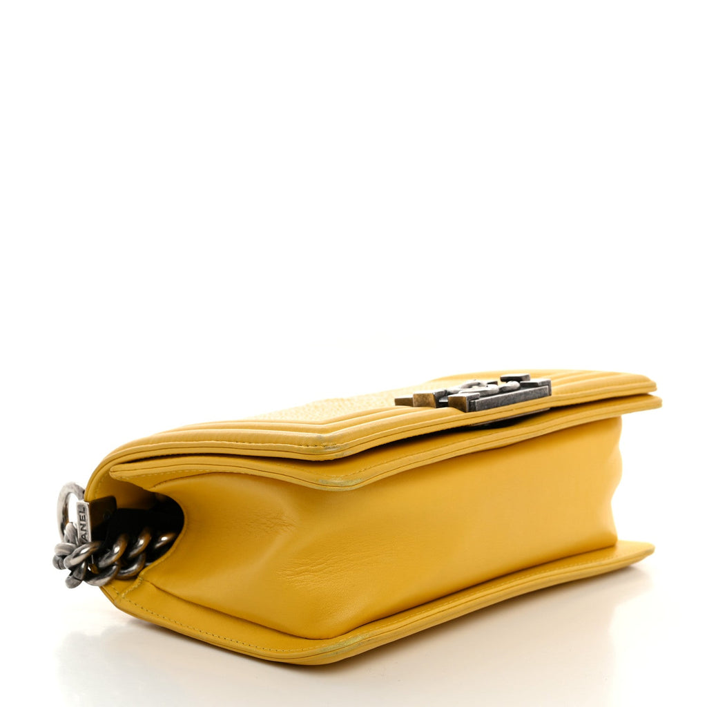 Galuchat Stingray Small Boy Flap Yellow